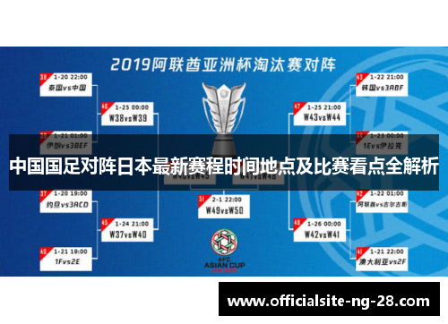 中国国足对阵日本最新赛程时间地点及比赛看点全解析